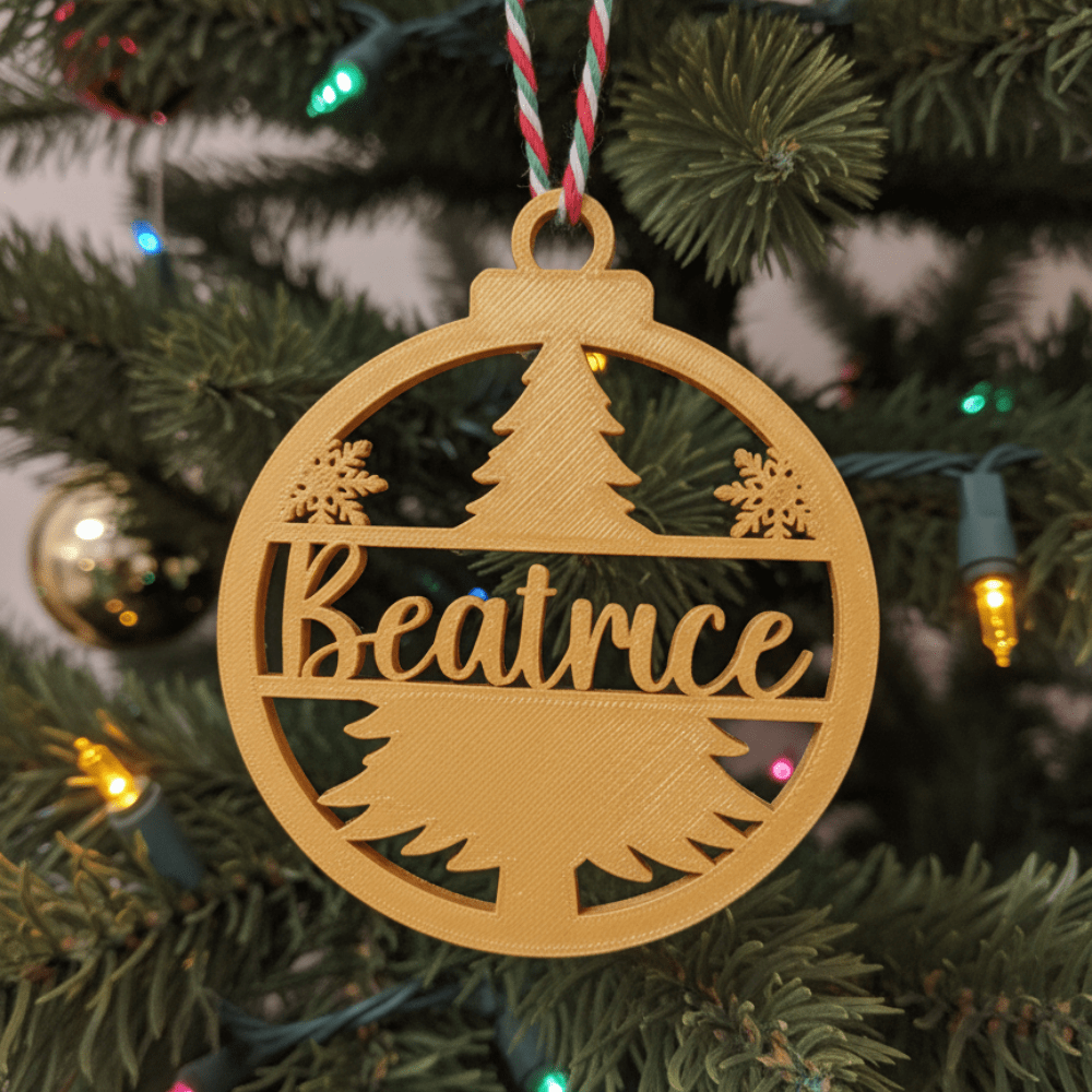 Pallina di Natale con Nome – Albero Magico