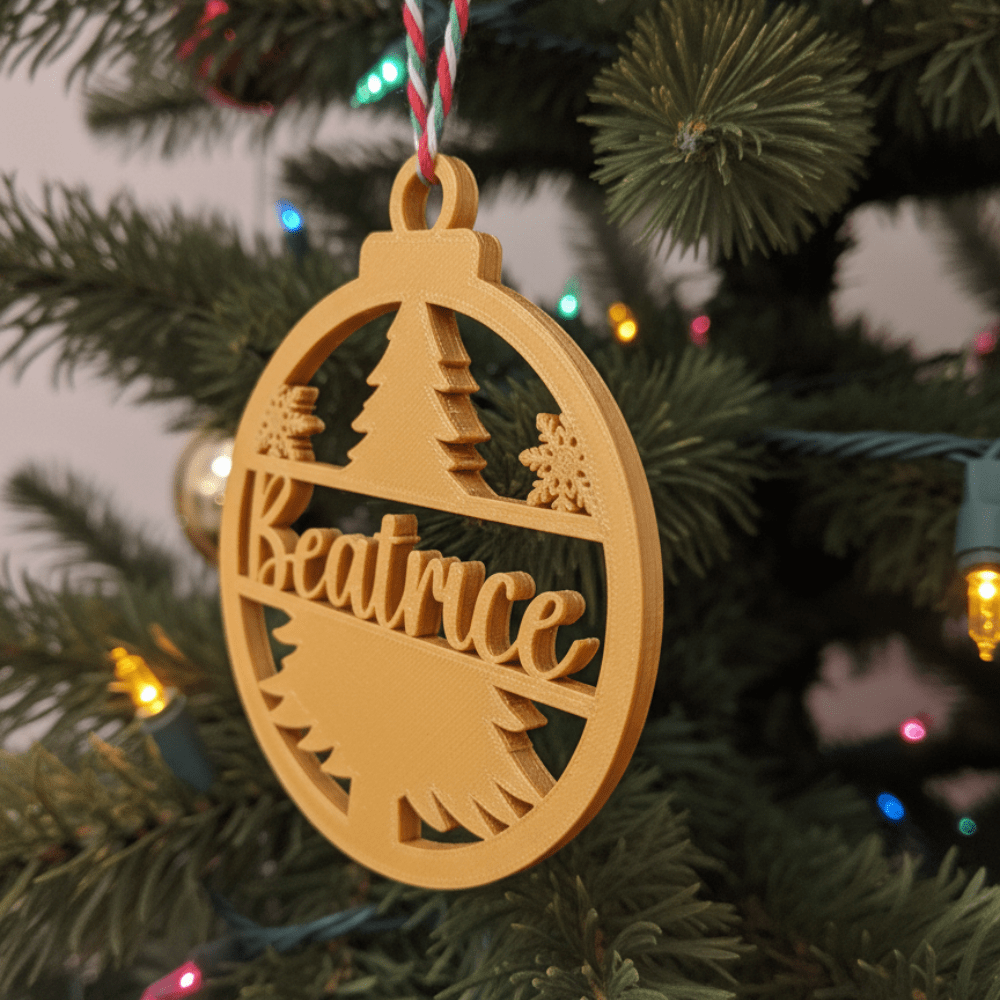 Pallina di Natale con Nome – Albero Magico