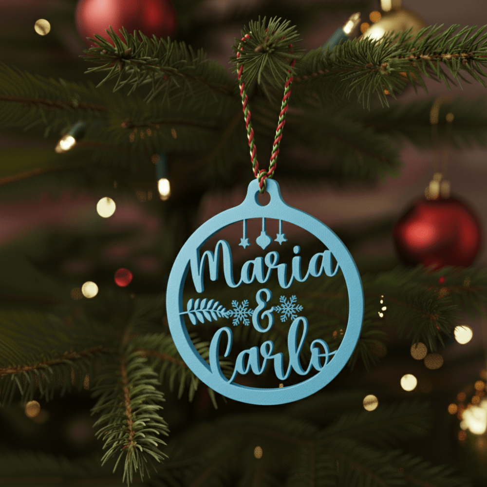 Pallina di Natale con Nome - Noi Due