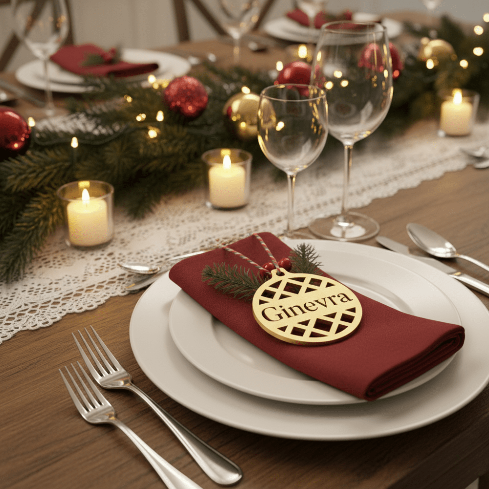 Pallina di Natale con Nome – Geometrica Chic