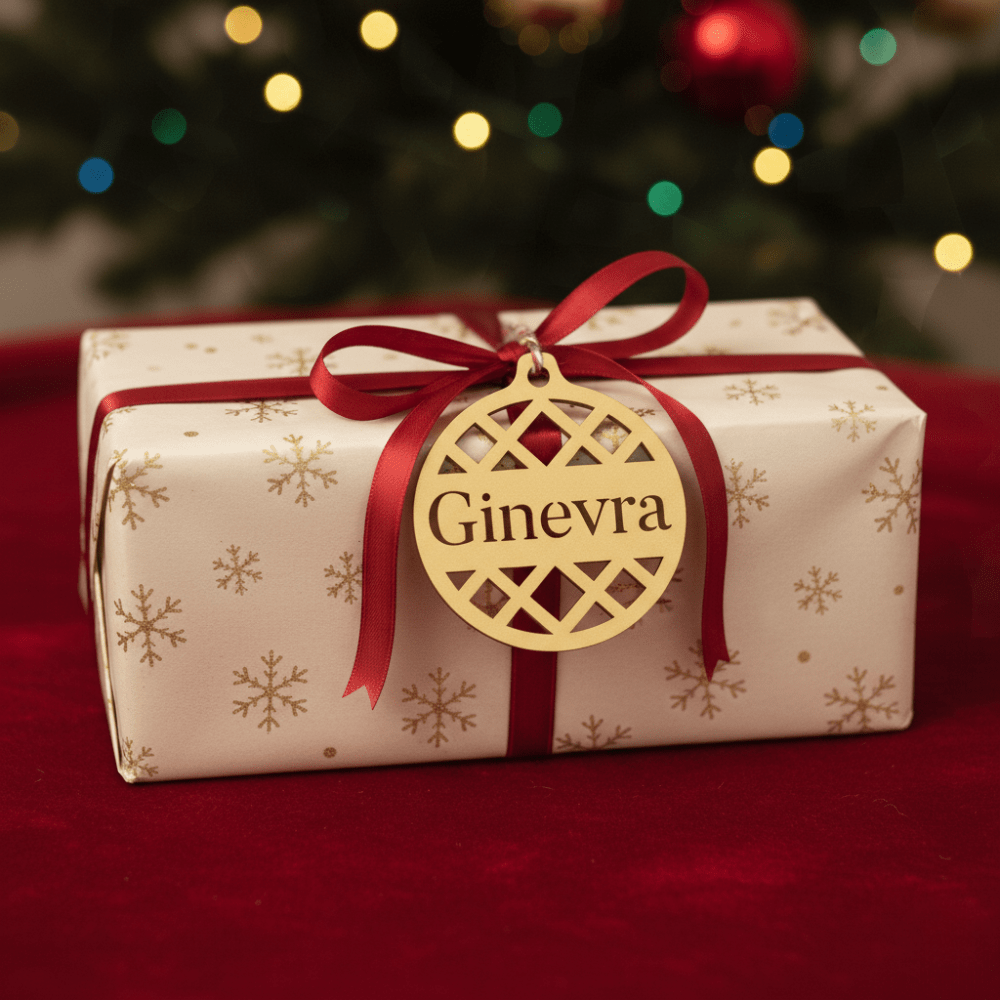 Pallina di Natale con Nome – Geometrica Chic