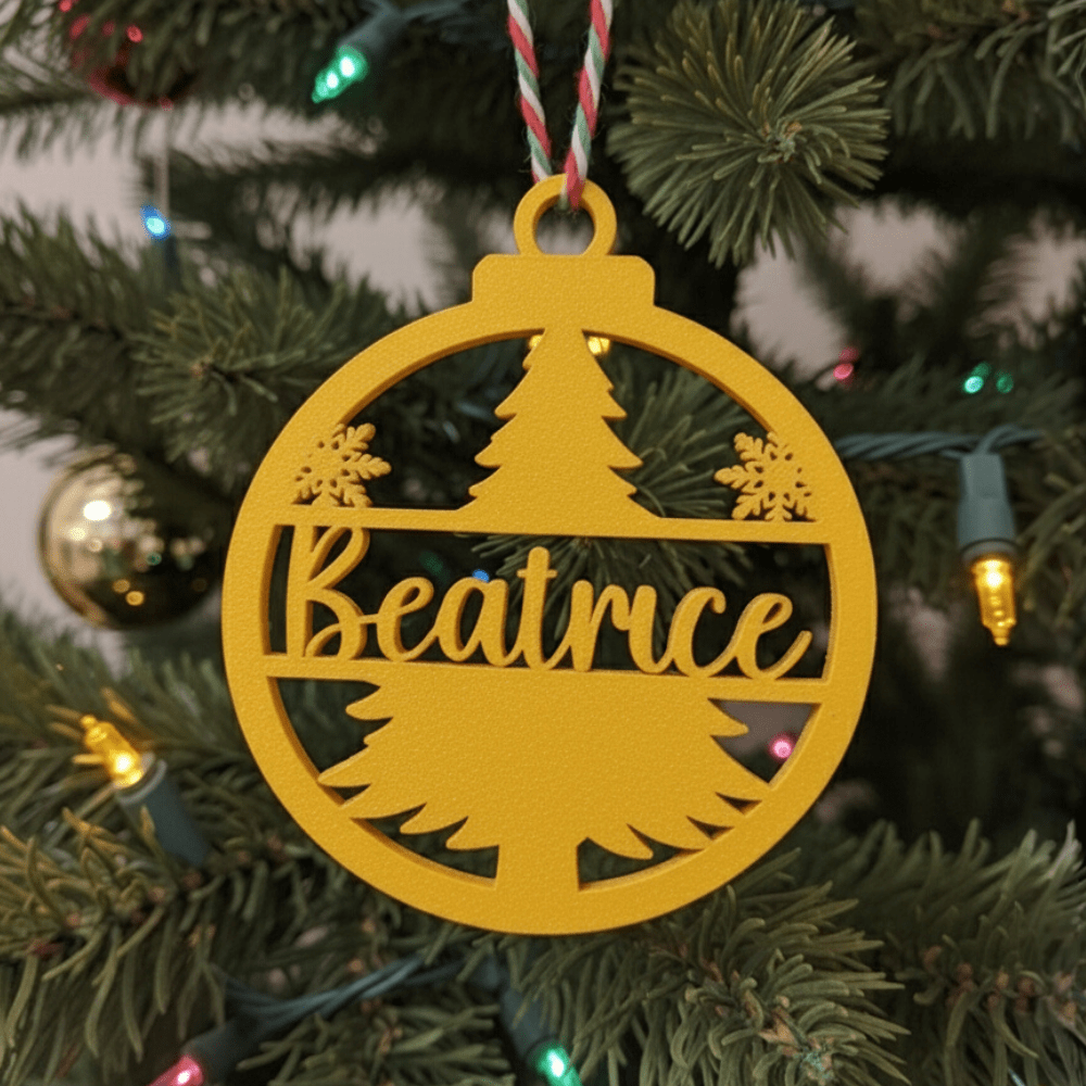 Pallina di Natale con Nome – Albero Magico