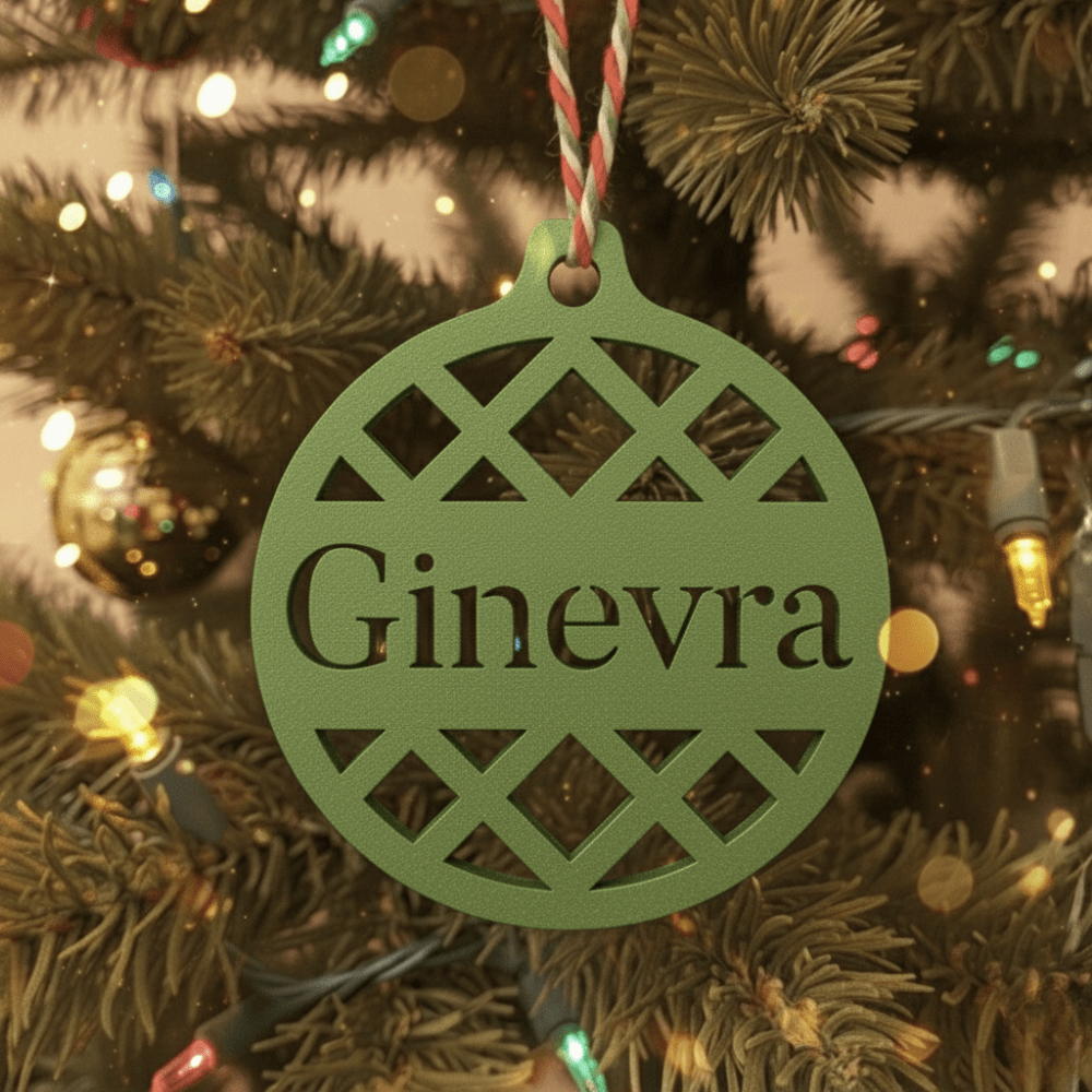 Pallina di Natale con Nome – Geometrica Chic