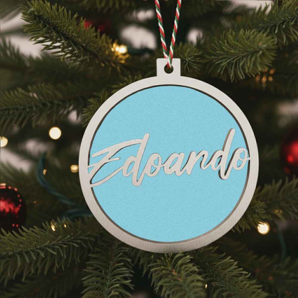 Pallina di Natale Albero con Nome