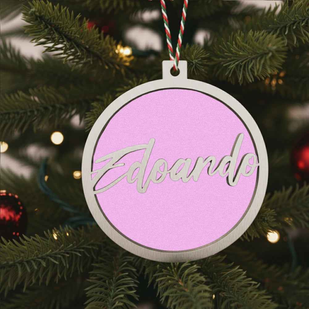 Pallina di Natale Albero con Nome