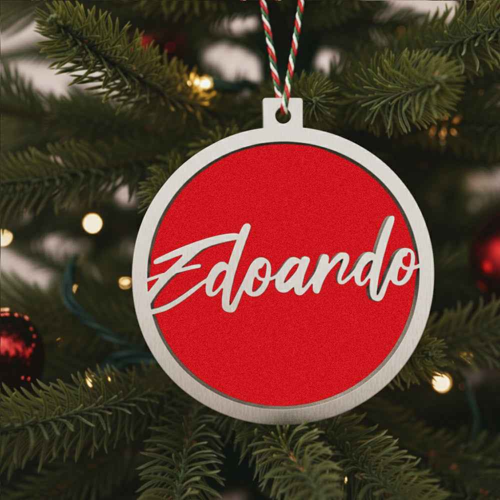 Pallina di Natale Albero con Nome