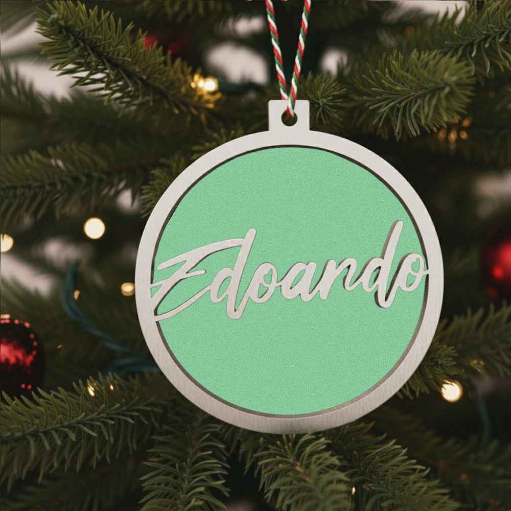 Pallina di Natale Albero con Nome