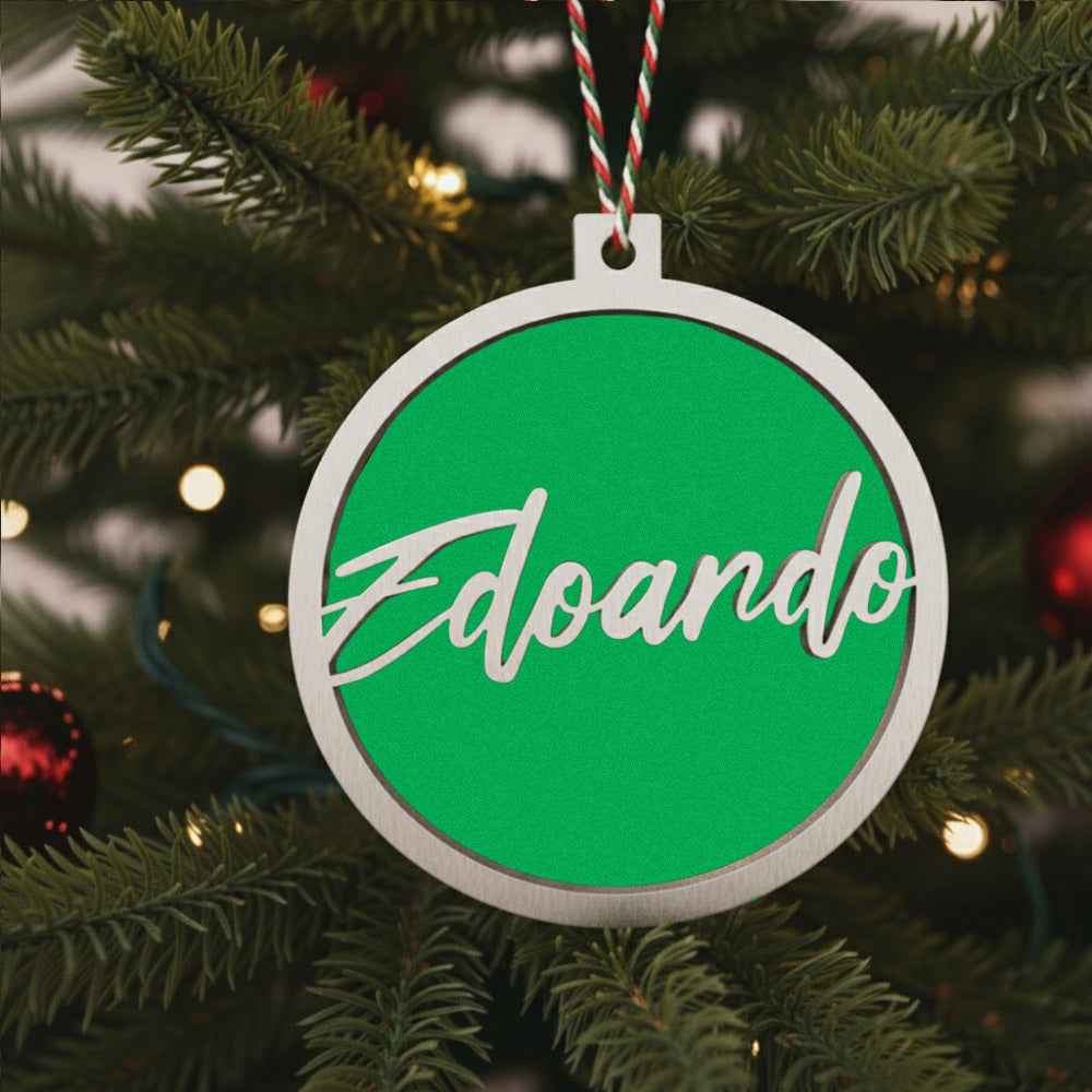 Pallina di Natale Albero con Nome