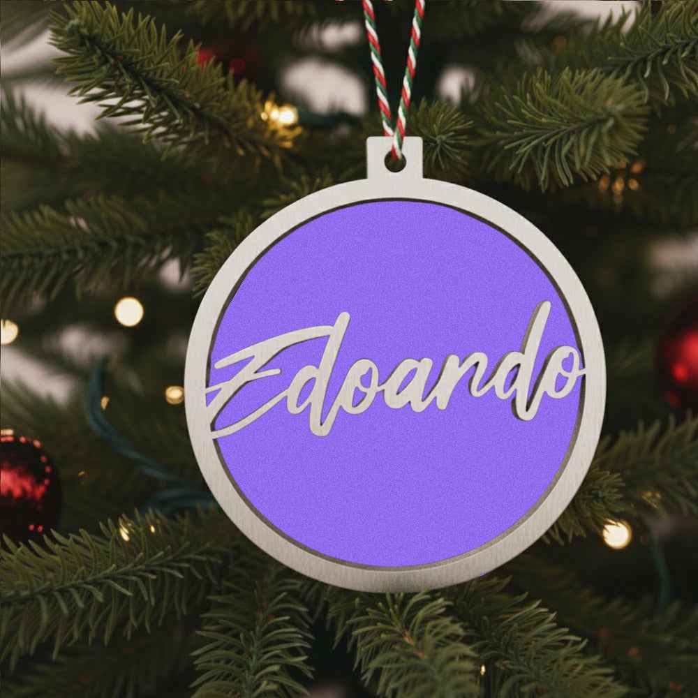 Pallina di Natale Albero con Nome