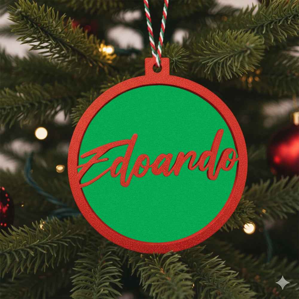 Pallina di Natale Albero con Nome