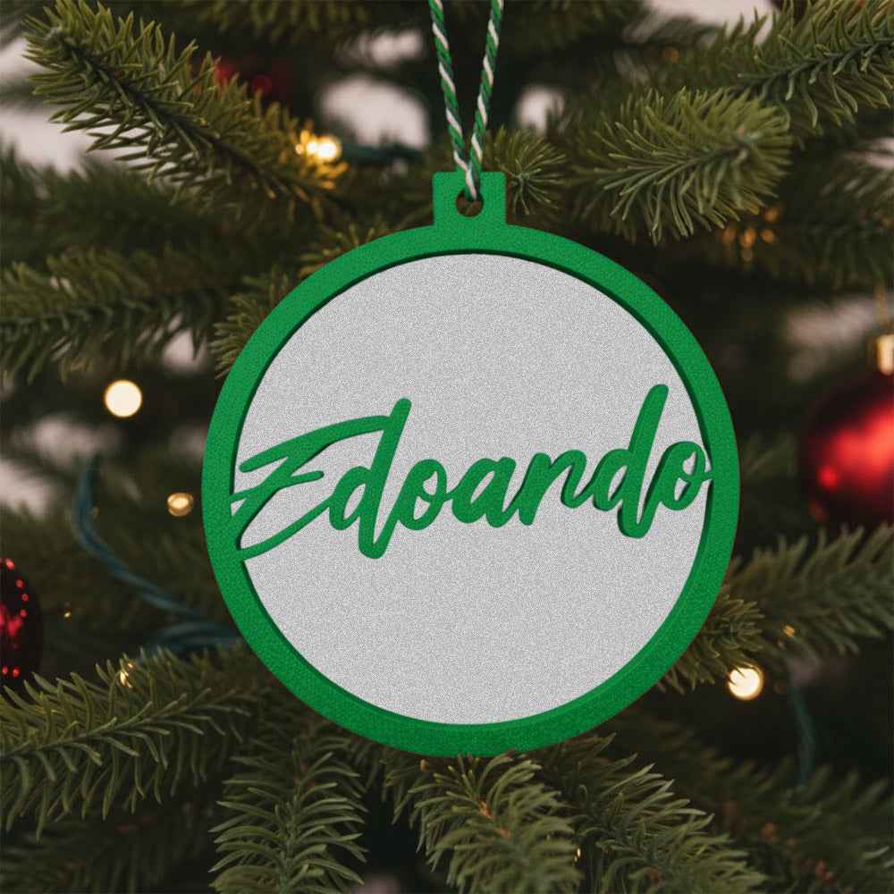 Pallina di Natale Albero con Nome