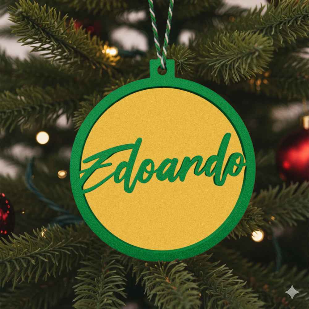 Pallina di Natale Albero con Nome