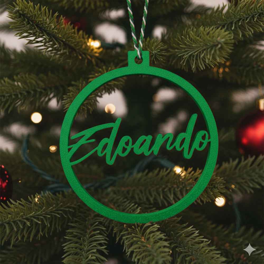 Pallina di Natale Albero con Nome