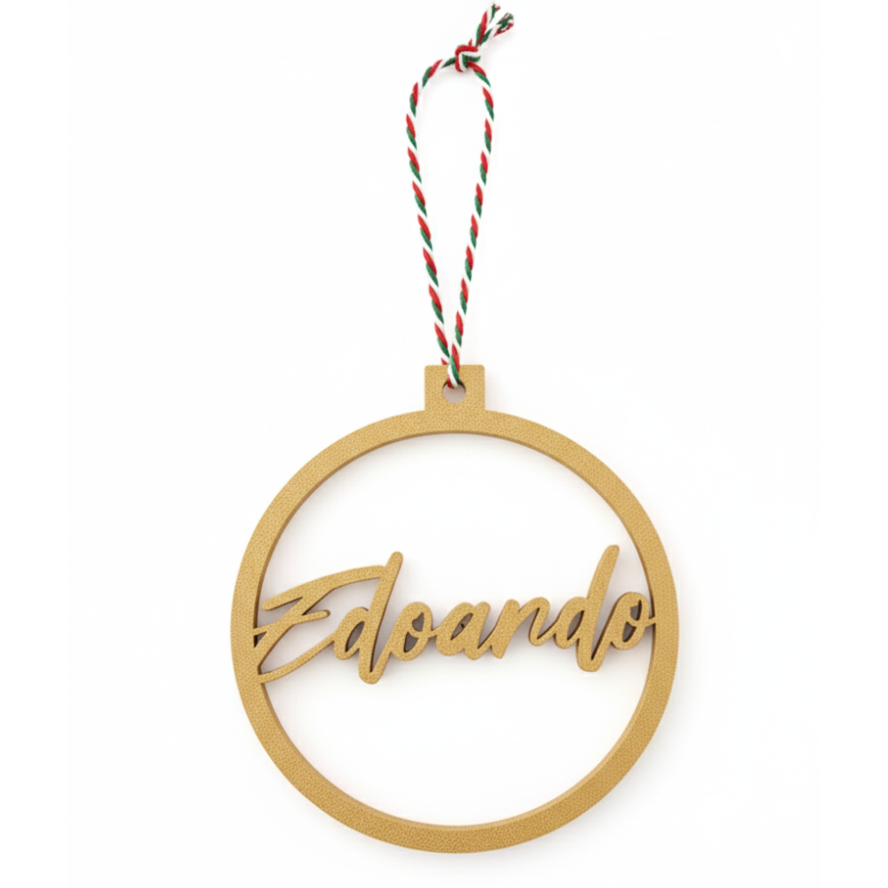 Pallina di Natale Albero con Nome