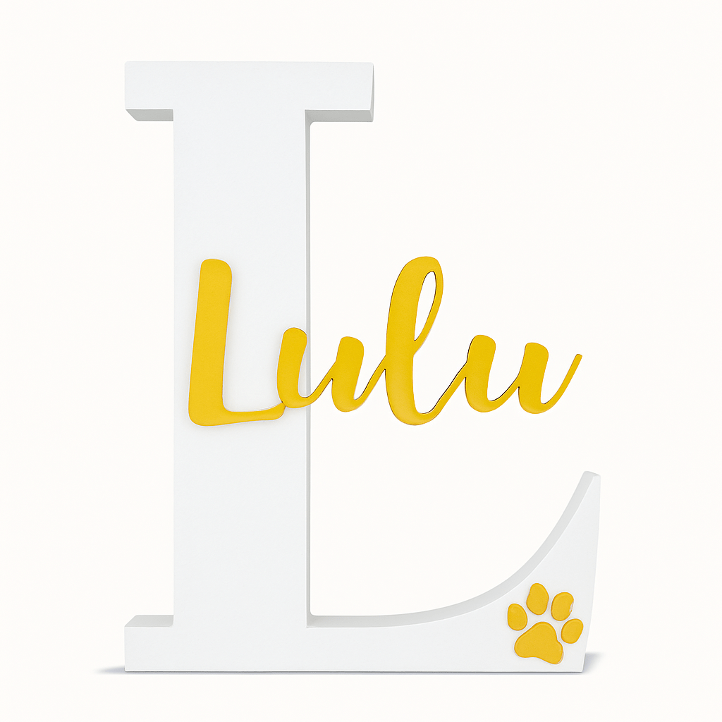 PetLetter - Lettera decorativa per Cane o Gatto