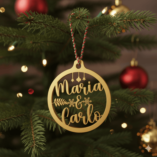 Pallina di Natale con Nome - Noi Due