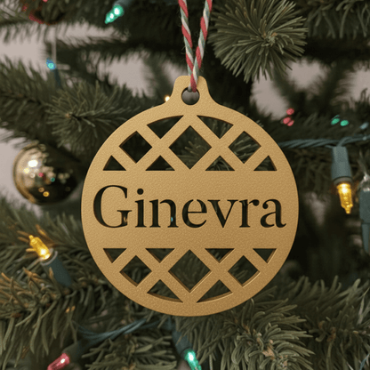Pallina di Natale con Nome – Geometrica Chic