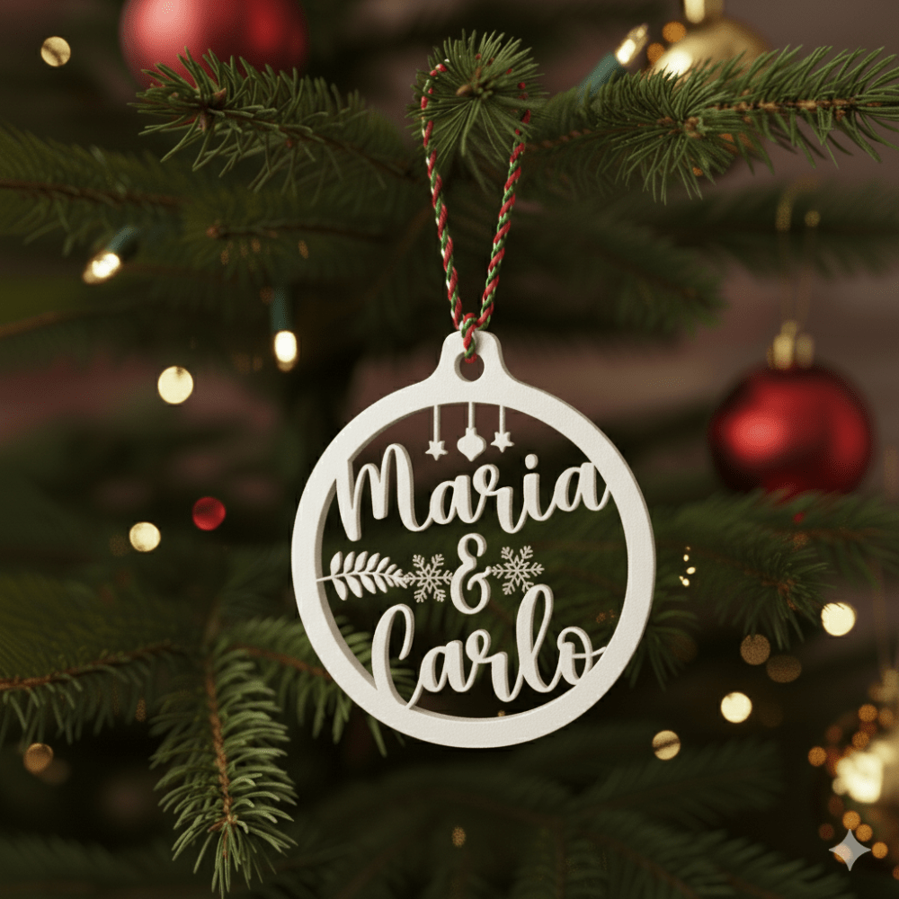 Pallina di Natale con Nome - Noi Due