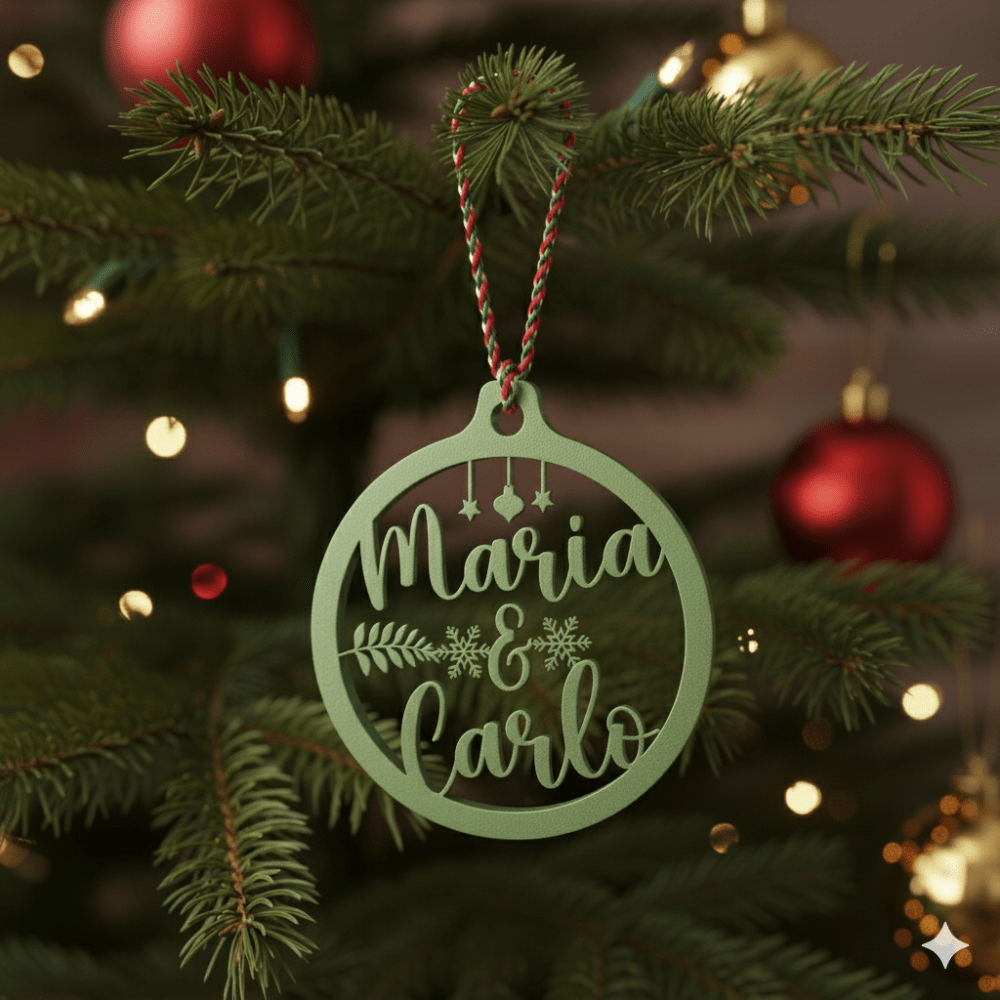 Pallina di Natale con Nome - Noi Due