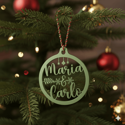 Pallina di Natale con Nome - Noi Due