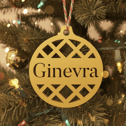 Pallina di Natale con Nome – Geometrica Chic