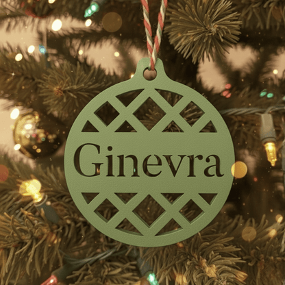 Pallina di Natale con Nome – Geometrica Chic