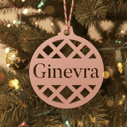 Pallina di Natale con Nome – Geometrica Chic