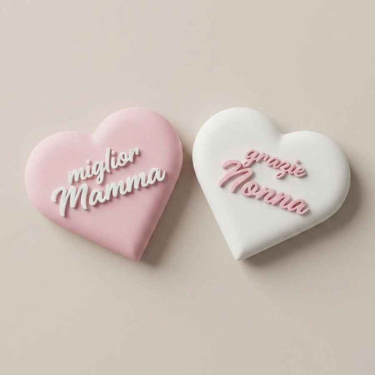 Set Calamite Cuore Mamma & Nonna