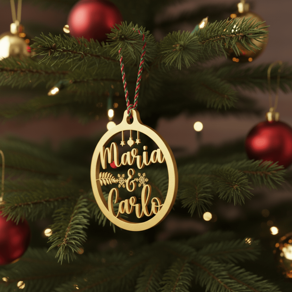Pallina di Natale con Nome - Noi Due