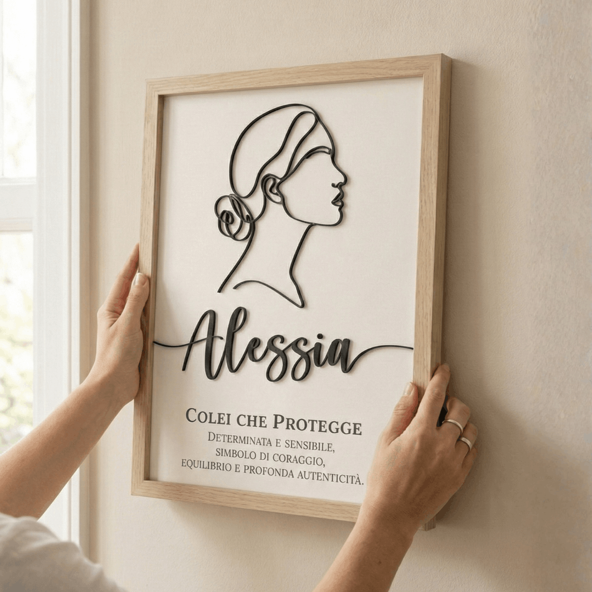 quadro personalizzato in line art