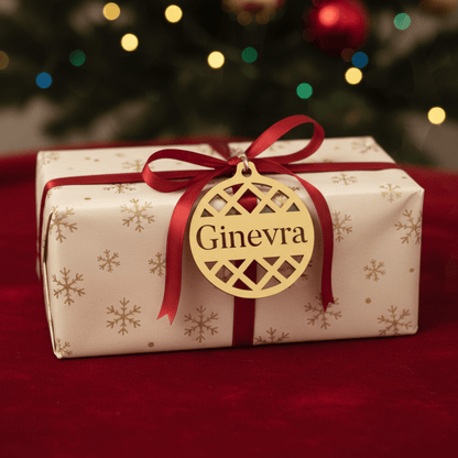 Pallina di Natale con Nome – Geometrica Chic