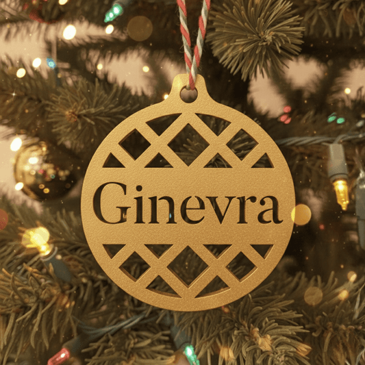 Pallina di Natale con Nome – Geometrica Chic