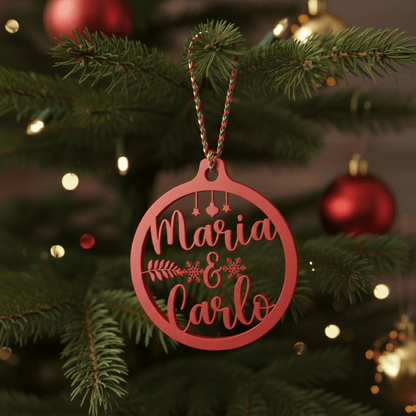 Pallina di Natale con Nome - Noi Due
