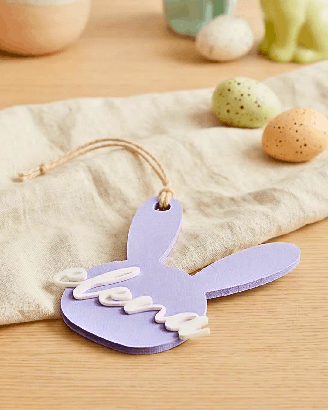 Coniglietto Personalizzato per Uovo di Pasqua