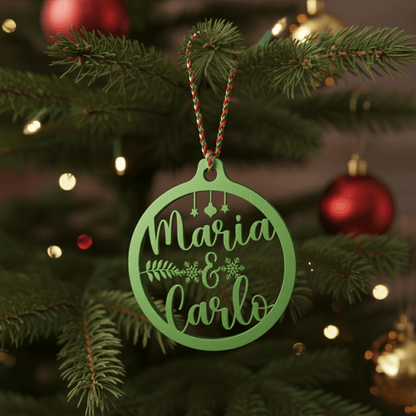 Pallina di Natale con Nome - Noi Due