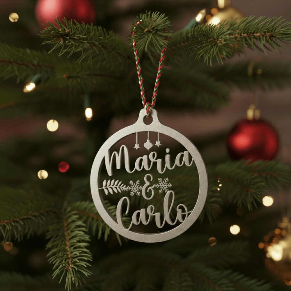 Pallina di Natale con Nome - Noi Due