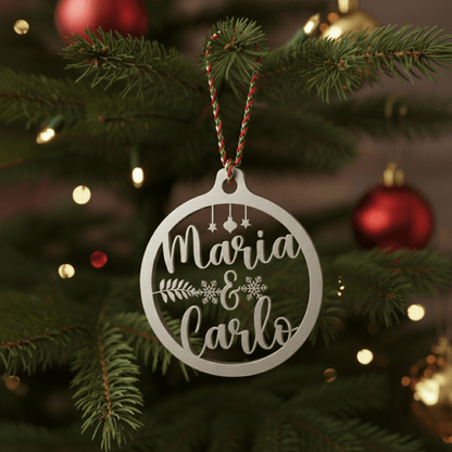 Pallina di Natale con Nome - Noi Due