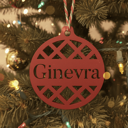Pallina di Natale con Nome – Geometrica Chic