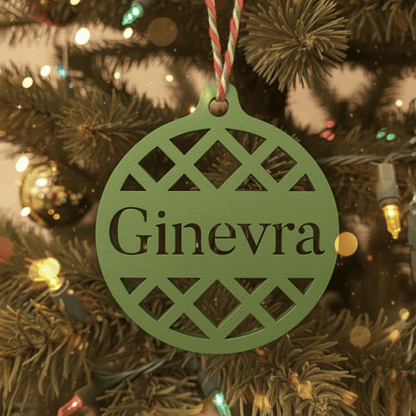 Pallina di Natale con Nome – Geometrica Chic
