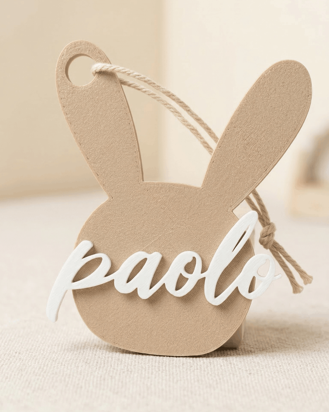 Coniglietto Personalizzato per Uovo di Pasqua