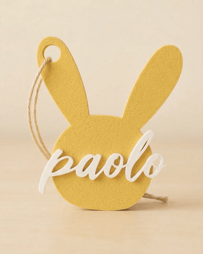 Coniglietto Personalizzato per Uovo di Pasqua