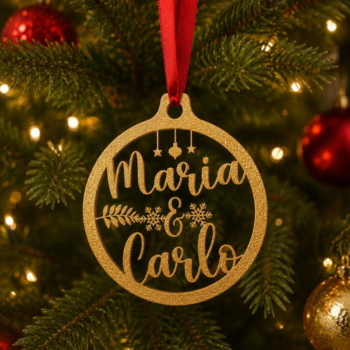 Pallina di Natale con Nome - Noi Due