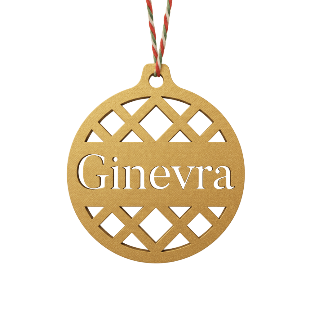 Pallina di Natale con Nome – Geometrica Chic
