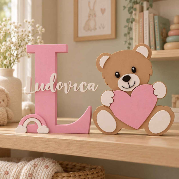 Orsetto con Cuore – Decorazione per Cameretta