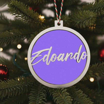 Pallina di Natale Albero con Nome