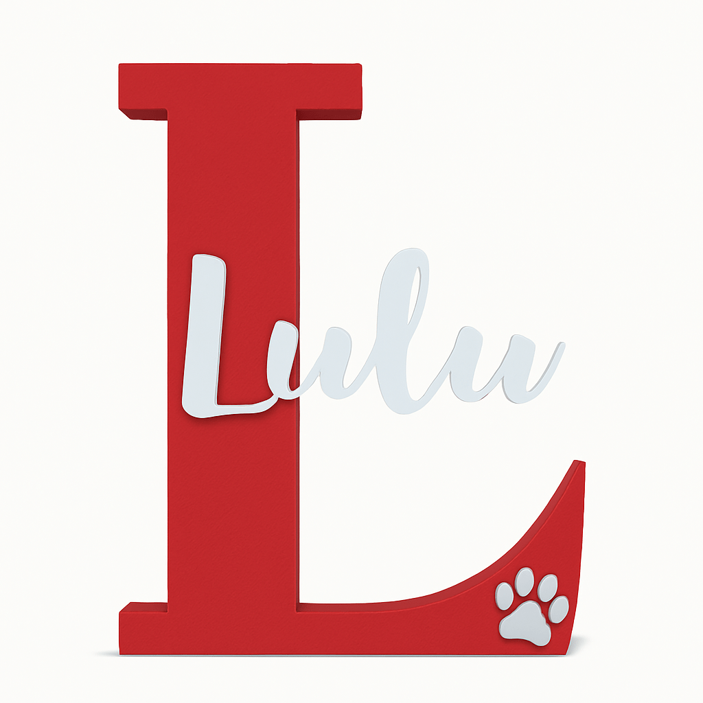 PetLetter - Lettera decorativa per Cane o Gatto