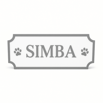 Targhetta Personalizzata Cane e Gatto